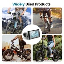 EBike Display, Bike LCD Display Meter E Bike Screen Control Panel Bicycle Speedometer With 5 Pin - 黑色 - 查看 7