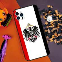 German Empire Flag Bumper Case Covercompatible with  14 15 16 Pro Max 11 12 13 Pro Max Mini XR 16e 16 15 Plus Phone Cover,Covercompatible with  17 Hülle, 17 pro Hülle, 17 promax Hülle