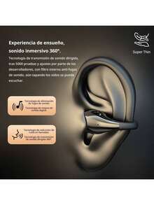 Y99 Clip-On auriculares inalámbricos deportivos Bluetooth 5.2 Control táctil impermeable con micrófono pantalla LED adecuada para - Rosa - Ver 9