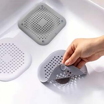 1 filtro de alta calidad para atrapar el cabello, protector de drenaje de ducha antiatascamiento de silicona, cubierta de drenaje multifuncional de silicona, fácil de limpiar, adecuado para accesorios de baño en hogares, cocinas y autocaravanas - una solución duradera y ahorradora de espacio