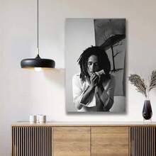 Framed Bob Marley Smoking  Poster, Black And White, Bob Marley Print, Vintage Photography, Music Poster, Printable Wall Art, Wall Art.Birthdays,Valentine's Day, Mother's Day, New Year, Halloween,Thanksgiving Day, Christmas, Easter ,Home Living Room Office Wall Decor, Perfect Gift And Wall Decoration, Room Decor, Wall Art Decor, Wall Decor, Living Room. - Framed(有框架) - 查看 4