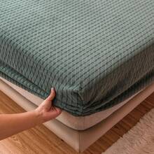 Flat Sheets - Waffle Grid-blue Gray - View 14