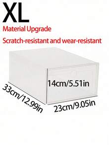 1/4/8 Shoe Boxes, Shoe Racks, Stackable, Individually Detachable, Household Clear, Drawer Style, Plastic Storage Box With Dust Cover - Multicolor - View 11