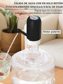 Dispensador de Botella de Agua Universal,Bomba Automática Plegable,Mini bomba de agua eléctrica plegable automática y de varios engranajes,Portátil con Carga USB para Botellas de Agua Potable 4.5-18.9 L,  Potable Portátil Automática Eléctrica para Hogar Cocina Oficina Camping. - Multicolor - Ver 5