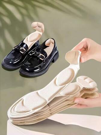 QKC Women's Breathable Memory Foam Insoles, Anti-Slip Heel Protector, Trimmable Massage Design, Sweat-Absorbent Comfortable Pad, Suitable For All Shoe Types, Foot Support, Ergonomic Design, Daily Wear, Soft Cushioning, Designed For Active Women