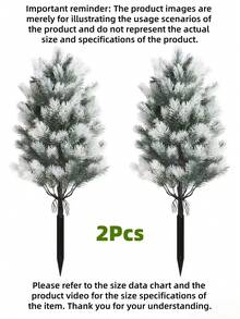 1 Piece Of Artificial Fir Tree Trimmer Outdoor Decoration Artificial Christmas Fir Tree With Ground Spikes Resistant To UV Rays, Suitable For Garden, Courtyard, Flower Pots, Porch, Indoor And Outdoor Decoration (White)
