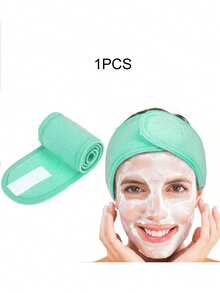 1pc Women Simple Headband With Magic Paste, Adjustable Size, Solid Color, Suitable For Makeup, Face Wash, Yoga, Sports, Spa And Bathroom,Gym,Hair Accessories,Turban Headband, Hairband Fall Winter Hair Band For Vacation Outfits Woman Elegant Scarf