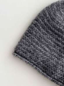 1pc Striped Contrast Color Warm Knit Beanie Hat, Soft Oversized Fit, Ear Protection, Retro Style, Suitable For Women In Autumn/Winter - Multicolor - View 11