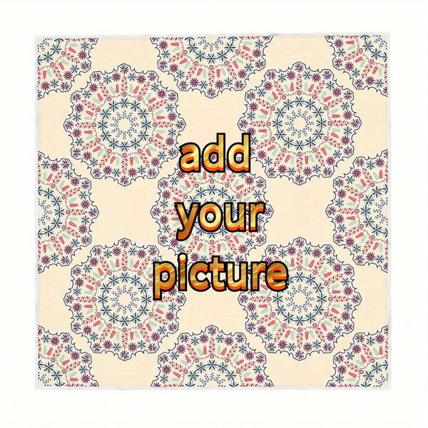 1pc Customizable Unisex Bandana, Multifunctional Scarf, Upload Your Own Image, Personalize Your Bandana, Perfect Gift For Friends, Girlfriends, Mothers