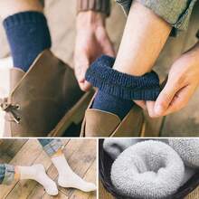 Calcetines térmicos de lana grueso de invierno merino para hombre, suaves, cálidos y cálidos(Paquete de 3/5) - Multi1-5pack-super grueso - Ver 5