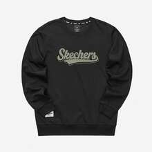 Skechers New Unisex Casual Sports Fashion Crew Neck Sweatshirt - Black - View 1