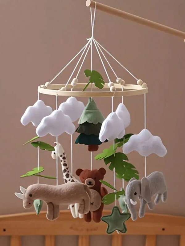 Sino de cama artesanal com ovelha, estrela e lua para bebê, móbile para berço, brinquedos fofos em formato de animais, educativo, melhora a coordenação motora, previne miopia, decoração de quarto de bebê, MiColors, chocalhos seguros para recém-nascidos, melhor presente para interação entre pais e filhos, aniversário, Natal