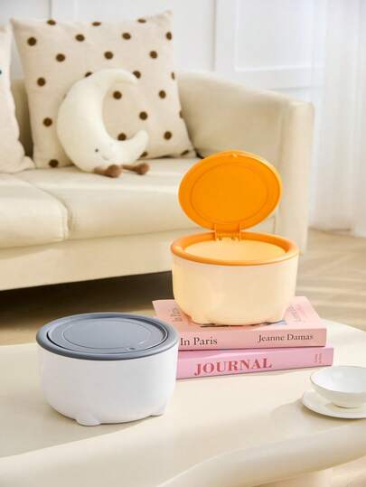 Caja de arena para gatos cerrada, papelera de escritorio a prueba de olores, accesorios de pala para arena de gato