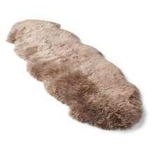 Real Sheepskin Rug 2x6 Ft | Sheepskin Rugs For Living Room And Sofa | Bedside Rugs For Bedrooms | Large Fluffy Rug Is Breathable & Heat-Regulating In Color Light Brown - Multicolor 850 - View 1