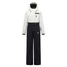 VECTOR MOTION Aeris 3L 加厚滑雪服，男女通用，防水、耐磨、透气、有弹性，适合单板/双板户外滑雪 - 黑與白 - 查看 12