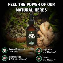 SuperBonsai Super Liver - Natural Ingredients With Milk Thistle And Dandelion Root - Daily Liver Support And Detox - GMO Free, Gluten Free, Vegan - Khác - Xem 3