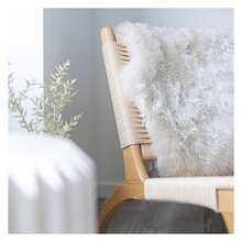 Sheepskin Long Hair 2x3 Ft | Bedside Rugs For Bedrooms, Sofa, Chair Or The Dining Table | Each Sheepskin Rug Isand Created By Nature | Small Fluffy Rug In Color Beige - Multiwarna 837 - View 5
