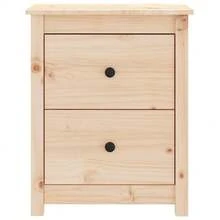 vidaXL Comodino 50x35x61,5 cm Legno di pino massiccio