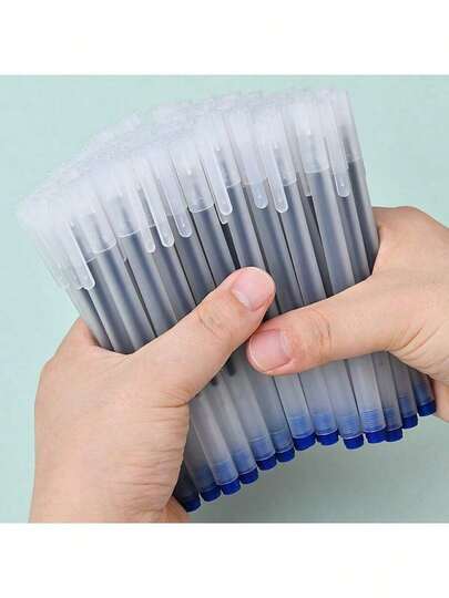 قلم حبر بري 0.5 ملم إبرة أنبوبة قلم توقيع قلم مائي قلم كربون أزرق قرطاسية