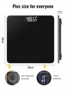 1 Piece Compact Small Size Digital Body Weight Scale For Home Use Battery Operated High Precision Accurate Weighing Function Clear LCD Display Lightweight Sleek Design Easy To Store And Use Suitable For Adults Daily Fitness Weight Monitoring Ideal For Housewarming Gifts And Personal Health Management Home Essentials Must Have Weight Measuring Tool