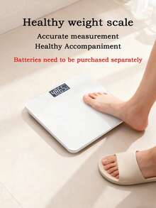 1 Piece Compact Small Size Digital Body Weight Scale For Home Use Battery Operated High Precision Accurate Weighing Function Clear LCD Display Lightweight Sleek Design Easy To Store And Use Suitable For Adults Daily Fitness Weight Monitoring Ideal For Housewarming Gifts And Personal Health Management Home Essentials Must Have Weight Measuring Tool