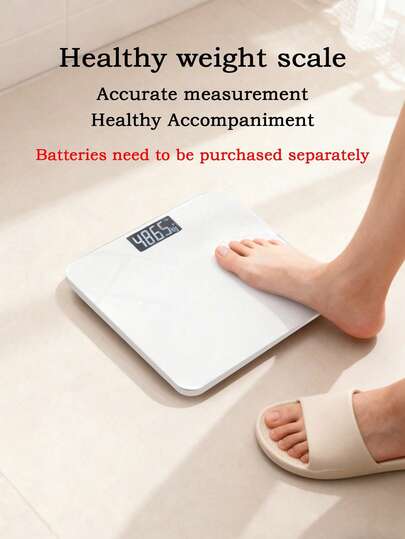 1 Piece Compact Small Size Digital Body Weight Scale For Home Use Battery Operated High Precision Accurate Weighing Function Clear LCD Display Lightweight Sleek Design Easy To Store And Use Suitable For Adults Daily Fitness Weight Monitoring Ideal For Housewarming Gifts And Personal Health Management Home Essentials Must Have Weight Measuring Tool