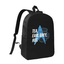 Stars Treks Logo T Shirt - Adjustable Shoulder Straps, Minimalist Style Unisex Daypack For Commuting, Travel & Casual Use, Durable Polyester, Zipper Closure, Vibrant Accessory, Secure Storage # 76 - màu đen - Xem 7