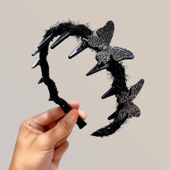 Minimalist Elegant Wide Velvet Headband For Women, New Design Hair Hoop Slim Face Hair Accessories, Non-Slip Versatile