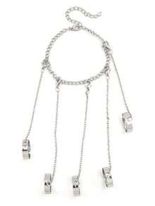 New Punk Style Silver Knuckle Ring Chain, Adjustable Fashion Jewelry For Men And Women, Hip Hop Accessories Gift