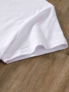 Camiseta para Mujer, Playeras vintage cotton con estampado "I ❤️ 80!" y corazones coloridos, casual, Estilo de calle, Playeras Con Frases Para Mujer, Camisetas graciosas mujer,Camiseta impresa de manga corta cuello redondo casual ropa de mujer grande,playeras oversize,ropa de calle de gran tamaño,Estampado de Letras - Blanco - Ver 5