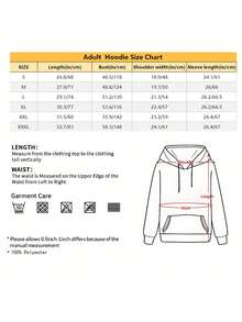 Fashion Kawaii Aesthetics Graphic Print Y2K Hooded Sweatshirt Hip Hop Punk Loose Long Sleeve Top Rock Goth Vintage Chic Pullover - màu đen - Xem 5