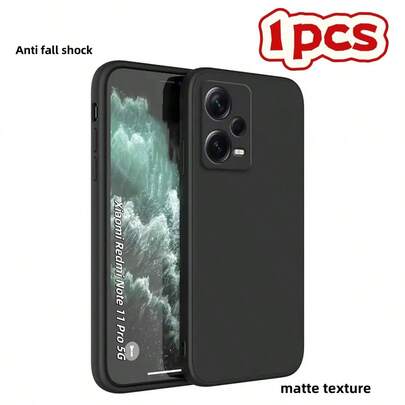 1pc Matte Black Phone Case, Oil-Resistant, Scratch-Resistant, Easy To Clean, High-Quality Shell, Compatible With Xiaomi Note 12 Turbo/ Note 11 Pro 5G/ Note 9 Pro/ K40/K40 Pro/14 Ultra/Mi 11X/Mi 11 Lite 5G/Poco X6 Pro/Poco X7 Pro/ 15 And Other Models. This Phone Case Is Clear And Transparent, With Anti-Drop Protection, Suitable As A Gift For Birthday, Easter, Christmas, For Family, Friends, Boys, Girls, Classmates, School, Etc.