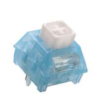 BGKYPRO مفتاح ملمس الثعلب القطبي 52 جرام مسبق التشحيم 5 دبابيس قابل للتبديل ساق POM لوحة المفاتيح الميكانيكية MX