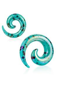 1 Coppia di Orecchini Plug/Dilatatori di Stile Punk Boho Y2K in Acrilico, Gioielli per il Corpo Unisex Adatti per Uso Quotidiano e Raduni