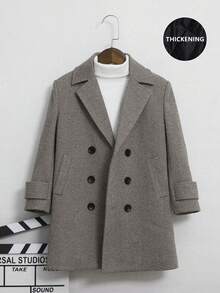 Abrigo para niños pequeños, chaqueta acolchada cálida, estilo universitario para otoño e invierno