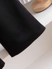 3pcs Young Girl Casual Outfit Set: Striped Shawl + Red Sweatshirt Top + Straight Leg Pants, Suitable For Festive Occasions, School, Vacation, Commute, Outdoor