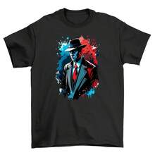 Retro_4 Classic Suit & Tie T-Shirt - Timeless & Dapper! Funny Unisex Design, Per - 款式19 - 查看 1
