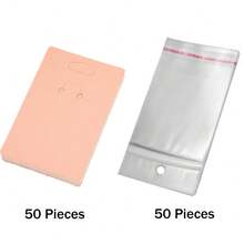 100张钥匙扣展示卡带自封袋钥匙扣卡夹用于展示钥匙扣卡珠宝包装用品 - 100Pcs - 查看 8