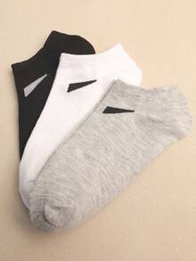 3/6/9/15 perechi șosete unisex multicolore, șosete respirabile la gleznă, șosete casual cu croială joasă, stil minimalist care absoarbe umezeala, potrivite pentru toate anotimpurile și ocaziile - Multicolor - Vizualizare 5