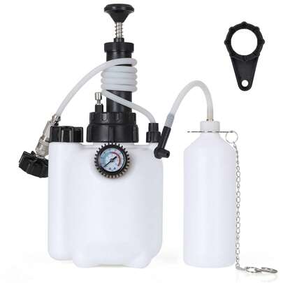 3L Bremsflüssigkeit Blutungskit für den größten Teil der europäischen Hauptzylinder Bremsflüssigkeitswechselgerät mit 1L Bremsenentlüfterflasche