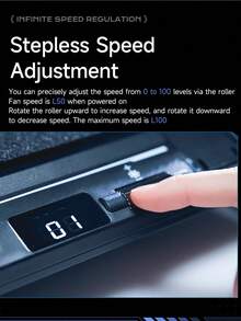 Llano 双风扇笔记本电脑散热器 14CM 大风扇 静音运行 USB 充电 便携式笔记本电脑散热器 - 黑色 - 查看 8