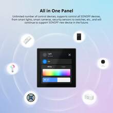 NSPanel86PB,SONOFF NSPanel Smart Scene Wall Switch,All In One Panel Control,Home Security,Temp-Control,Camera Viewer,Smart Home Control. - Black - View 5
