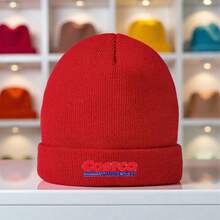 Costco Print Winter Knit Beanie Hat - Unisex Soft Warm Stretchy Acrylic, 7 Colors (Black, Red, Grey, Pink, Brown, Blue, White) With Costco Logo Design, Casual Outdoor & Holiday Gift For Men & Women, Machine Washable, Comfort Fit For Christmas, Thanksgiving, Easter & Casual Attire, Printed Knitted Winter Hat, Beanie Hat Print, Knitted Beanie Hat, Printed Brimless Winter Hat - màu đen - Xem 5
