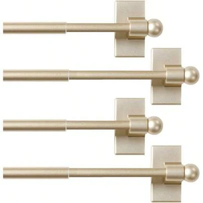 Widely - Used Adjustable Appliance Magnetic Curtain Rods Suitable Any Metal Doors And, 16 To 28 Inc White, 12 Inch Diameter, 2 Packs
