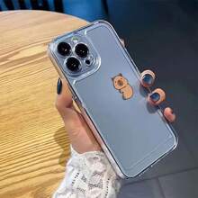 Una funda de teléfono transparente de alta calidad con patrón Capibara Mono Mini, diseño creativo popular elegante y sencillo, duradera y resistente a las manchas, protección contra golpes y caídas, adecuada para todas las series de teléfonos , compatible con  17.17 Pro...17 Pro Max...17 Agua. 16.16 Pro...16 Pro Máx.16 más.. 15.15 Pro Max...15 Pro...15 más.. 14.14 Pro...14 más..14 Pro Max... 13.13 Pro...13 Pro Max...12.12 Pro...12 Pro Max...11.11 Pro...11 Pro Máx.XR.X.XS.XS máx.Se.MiNi, perfecto para regalos de Halloween, Pascua y cumpleaños, para darle a tu novia, novio, amigo o a ti mismo. - Transparente 976 - Ver 3