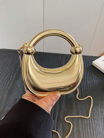 时尚优雅闪亮单肩包/斜挎包，镶有水钻的利基设计手拿包，奢华晚宴包，适合派对、宴会、婚礼