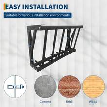Hay Feeder For Horses, 27'' Long Hay Rack With 16 Gallon Large Capacity, Heavy Duty Carbon Steel Wall Mounted Feeder Rack For Horses, Goats, Sheep In Stable And Farm  Feeder, 16 Gallons Large Capacity, Heavy-Duty Steel Goat Hay Rack, 27" Long Wall Mounted Horse Hay Holder, Multiple Sided Feeding Rack For Sheep Farm Livestock Indoor Outdoor - Black - View 6
