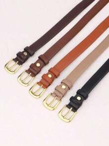 1 Piece Women's High-Quality PU Casual Fashion Versatile Belt, Suitable For Daily Leisure, Business, Dining, Dates, Paired With Jeans, Casual Pants For Autumn, Fall, Halloween