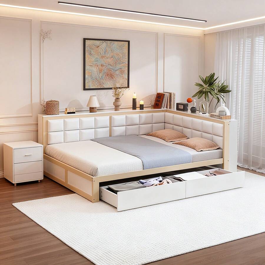 Futons - Natural Wood + Wood + 140cm*200cm - View 1