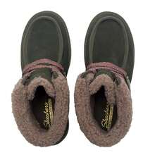 Skechers Women's Casual Shoes KEEP COZY Women's Casual Winter Boots Wheat Ear + Bread Lace Design Soft And Comfortable High-Top Fleece Lined Boots 169142-OLV - Olive Green - View 4